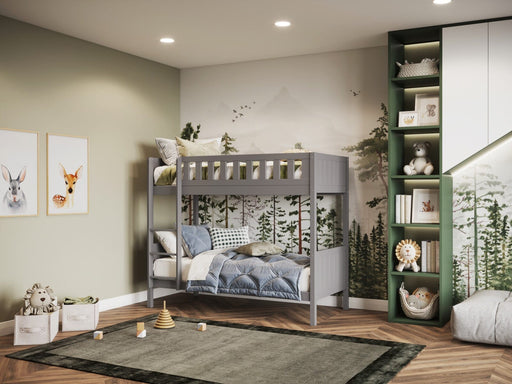 Flair FurnishingsFlair Bea Shorty Size (75cm x 175cm) Bunk Bed Frame Grey - Rest Relax