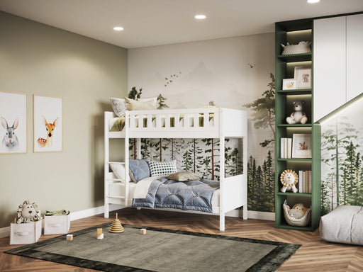 Flair FurnishingsFlair Bea Shorty Size (75cm x 175cm) Bunk Bed Frame White - Rest Relax