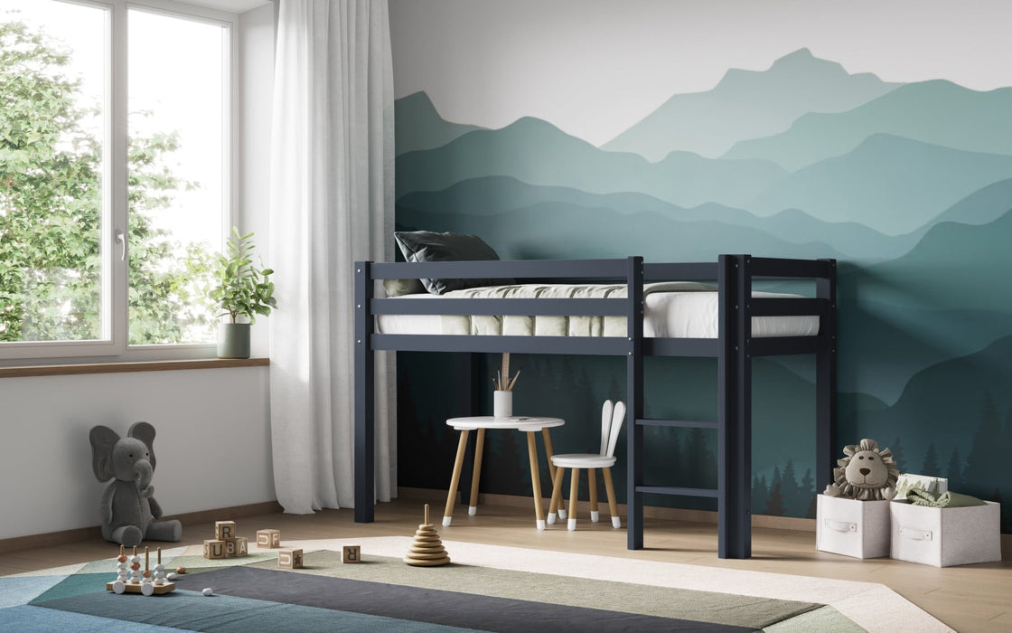 Flair FurnishingsFlair Elara Wooden Shorty Grey Mid Sleeper Bed - Rest Relax