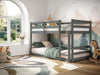 Flair FurnishingsFlair Furnishings Shasha Low Bunk Bed 3ft in Grey - Rest Relax