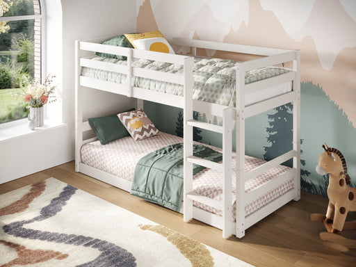 Flair FurnishingsFlair Shasha Shorty Size (75cm x 175cm) Bunk Bed Frame White - Rest Relax