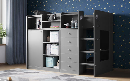 Flair FurnishingsFlair Wizard Junior High Sleeper Storage Station Grey - Rest Relax