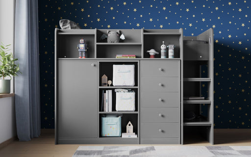 Flair FurnishingsFlair Wizard Junior High Sleeper Storage Station Grey - Rest Relax