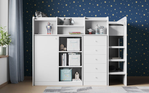 Flair FurnishingsFlair Wizard Junior High Sleeper Storage Station White - Rest Relax