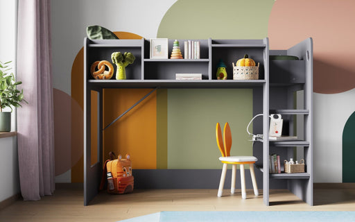 Flair FurnishingsFlair Wizard Junior Mid High Sleeper Bed Grey - Rest Relax