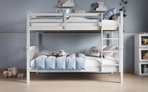 Flair Koop Bunk Bed in White - Detachable, splits into two single beds | Rest Relax