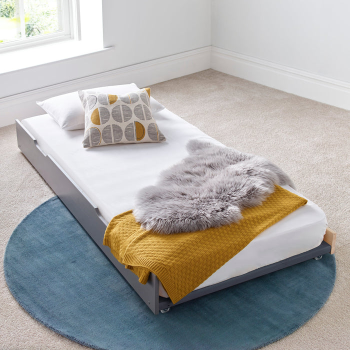 BedmasterTyler Grey Wooden Guest Single Bed - Rest Relax
