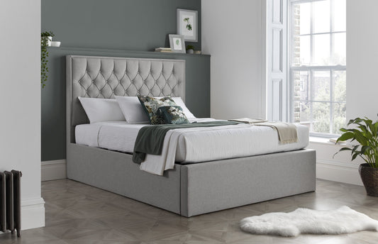 BedmasterWilson Grey Fabric Ottoman Bed - Rest Relax