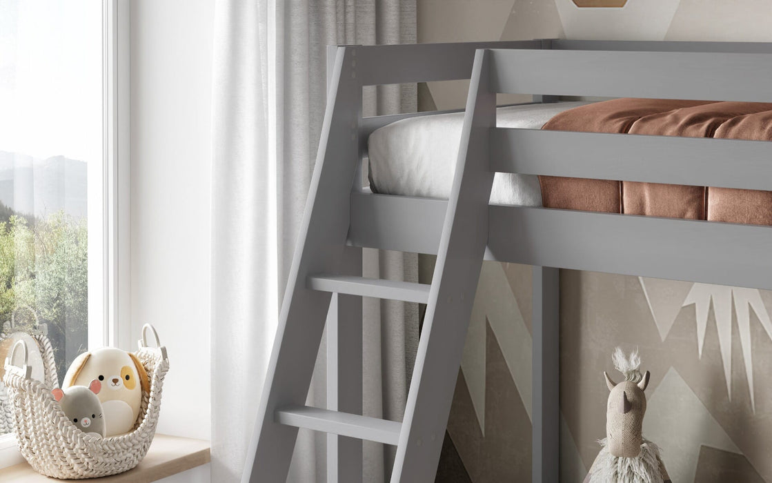 NoomiNoomi Nora Solid Wood Triple Bunk Bed Grey (FSC-Certified) - Rest Relax