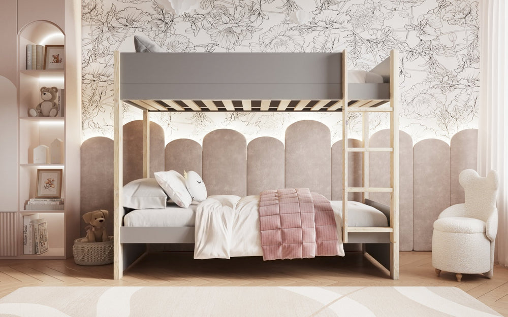 NoomiNoomi Tipo Bunk Bed with Optional Trundle Grey (FSC-Certified) - Rest Relax